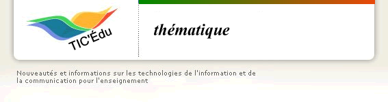 Lettres TIC'Édu thématiques