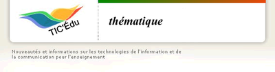 Lettres TIC'Édu thématiques